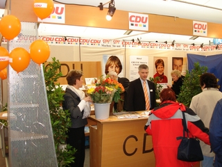 fdf Messestand der CDU Tübingen im Jahr 2009